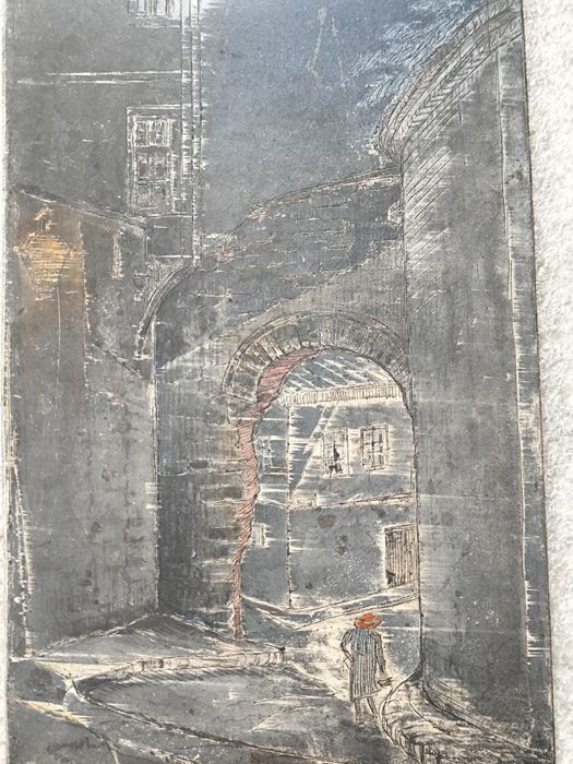 Антикварна метална плоча – „Хисар капия“, Пловдив (Стил Петър Морозов)