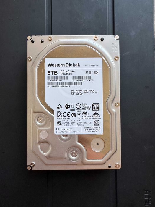Твърд диск Western Digital Ultrastar DC HA340 6TB HDD