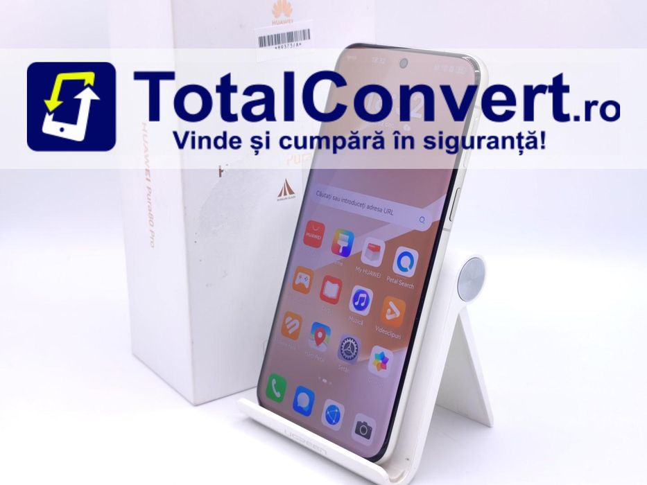 Huawei Pura 80 Pro 512GB Glazed White 12GB, Garantie 24 luni | #D89373