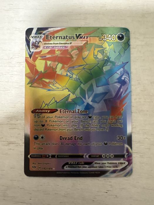 Carte pokemon Eternatus Vmax