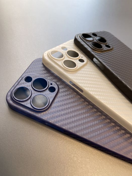 Ултра тънък карбонов кейс iPhone 15 Pro 15 Pro Max 15 15 Plus