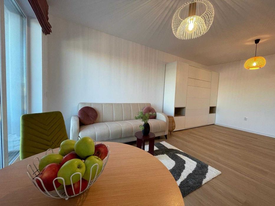 Apartament 1 cameră de închiriat, Florești, balcon, bloc nou