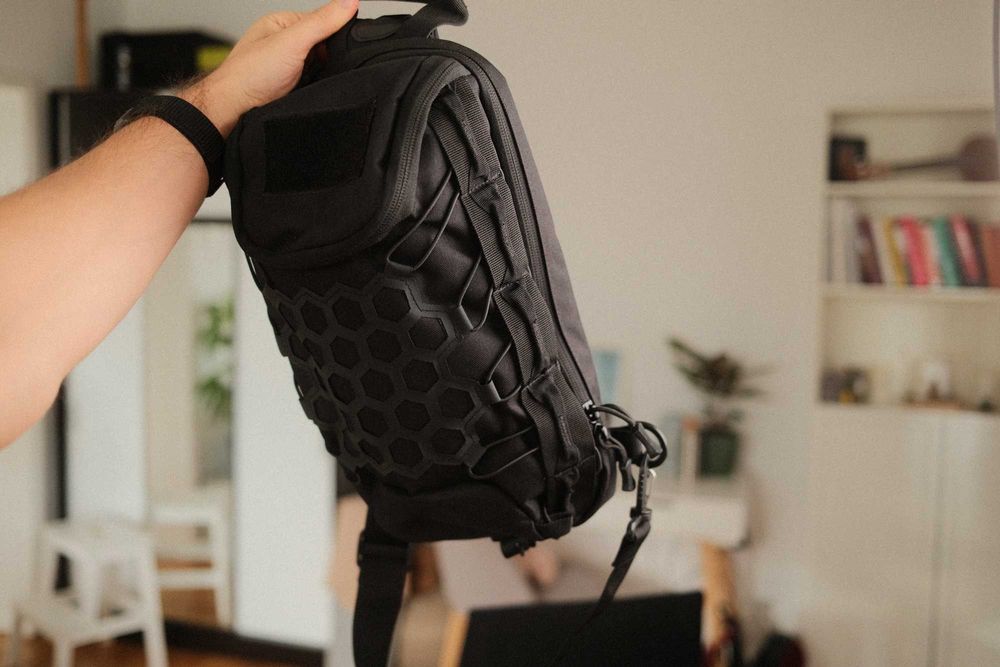 Geantă de umăr, neagră, crossbody