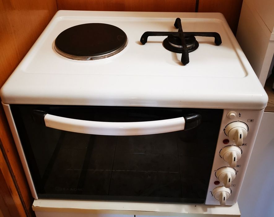 Готварска компактна печка с газ и ток