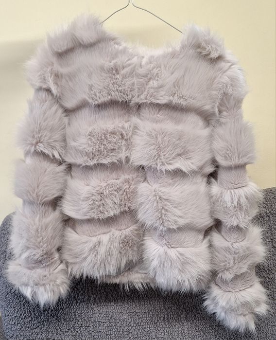 Дамско палто с косъм