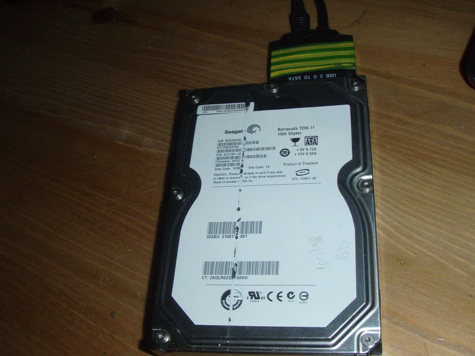HDD desktop SATA (3.5") Seagate 1.5Tb la 7200 rpm, model: ST31500341AS