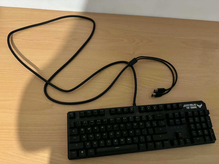 Клавиатура Gaming ASUS TUF Gaming K3, Механична, Aura Sync RGB подсветка, Черна