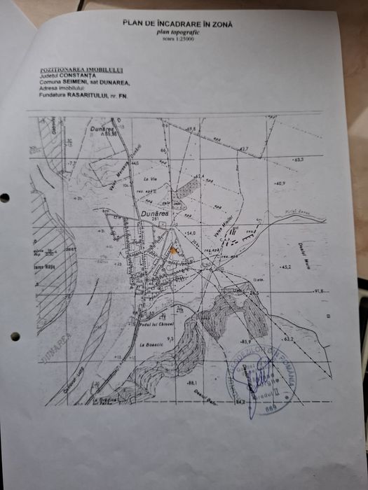 Vand teren intravilan sat Dunarea (jud.Cta)