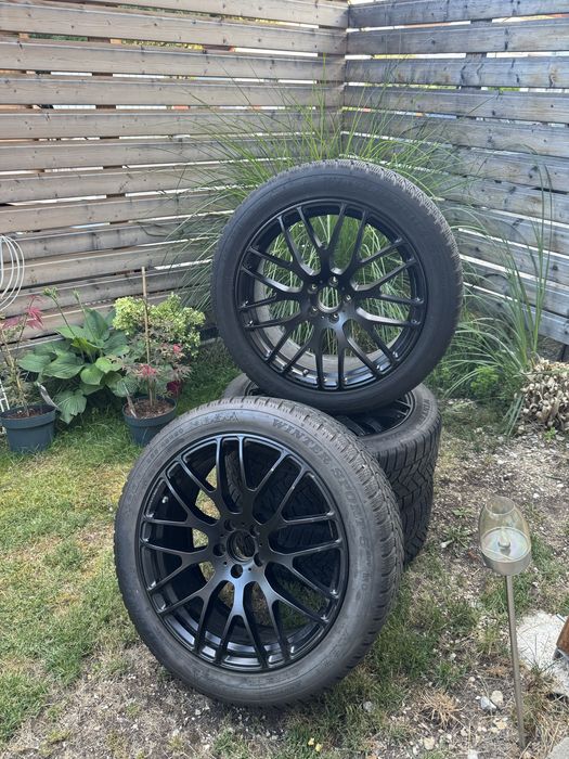 Set jante cu anvelope iarna 255 45 20 mercedes glc gle coupe touareg audi sq5 5x112