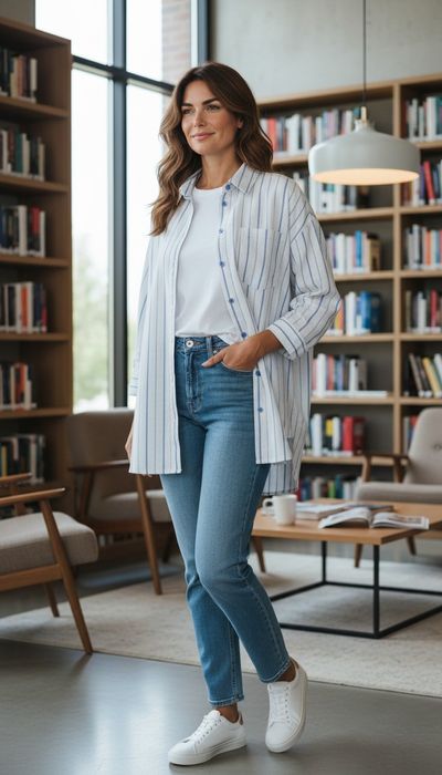 Рубашка в полоску