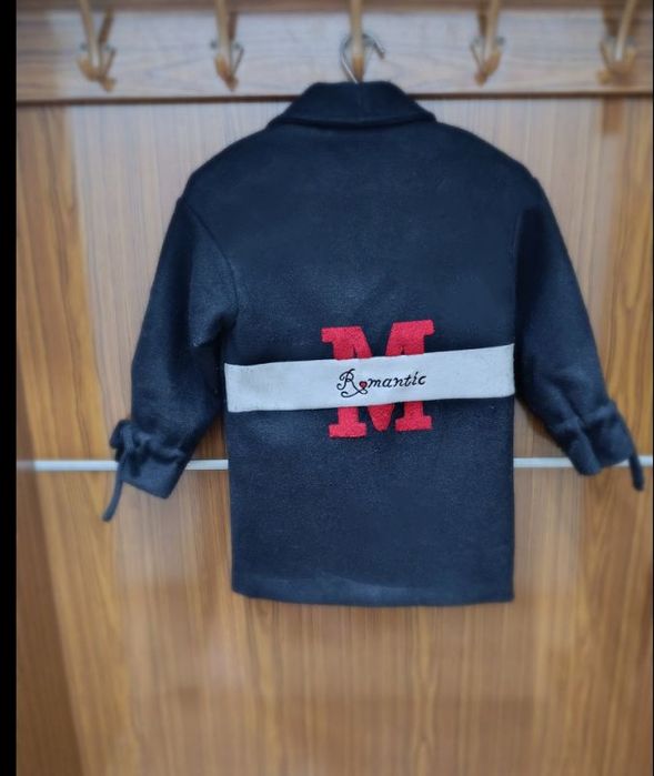 Пальто детское черное