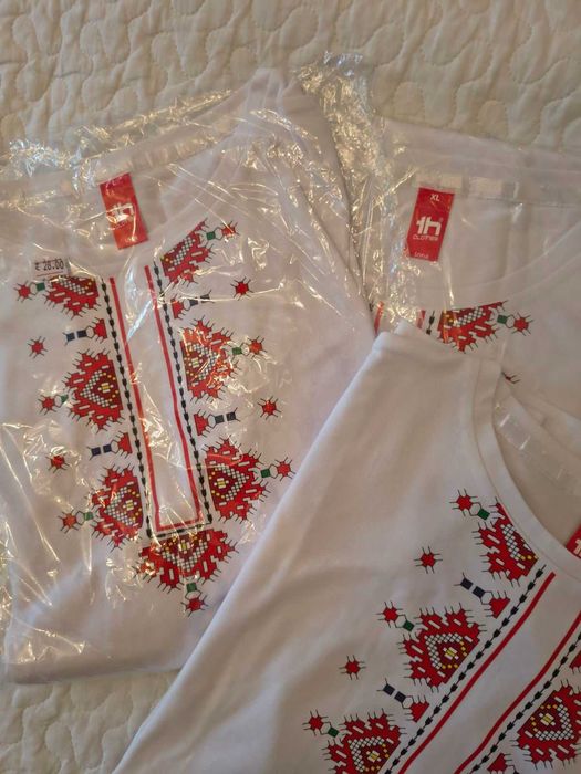 Ново! Тениски с принт.Народни мотиви. 15 лв.