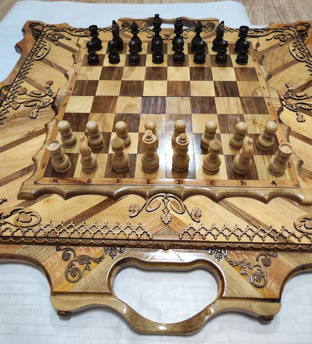 Красивые нарды из ореха