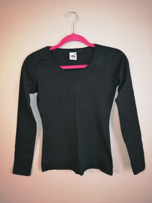 Черна тениска + черна блуза, XS