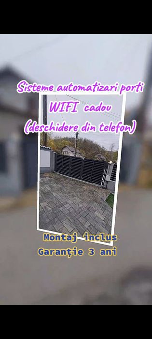Automatizare poarta Wifi gratuit Montaj inclus