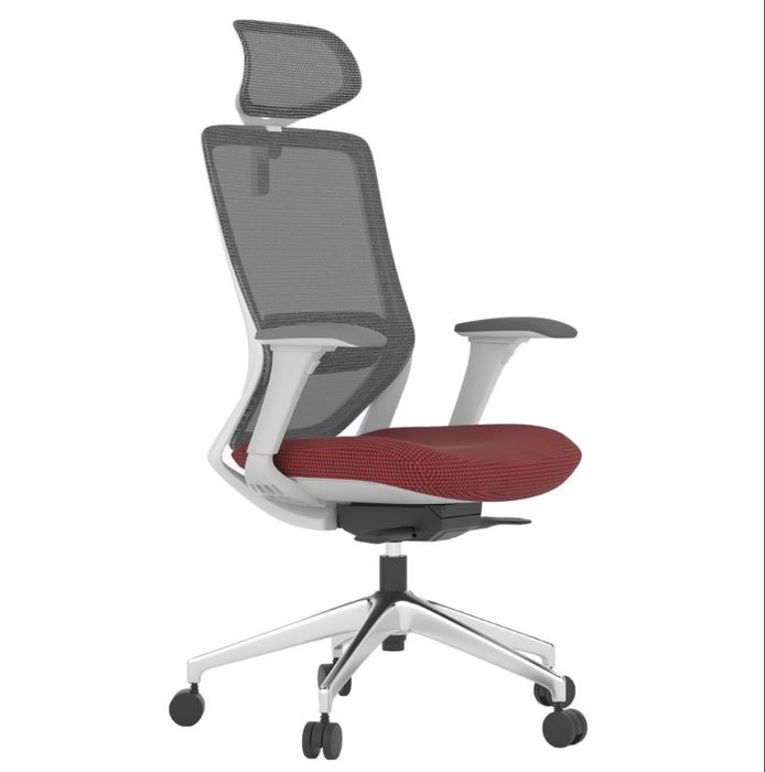 Vand Scaun ergonomic Colin-H, dull-red, cu baza aluminiu