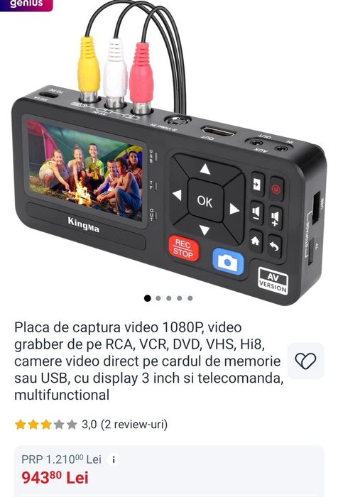 Placa de captura video 1080P