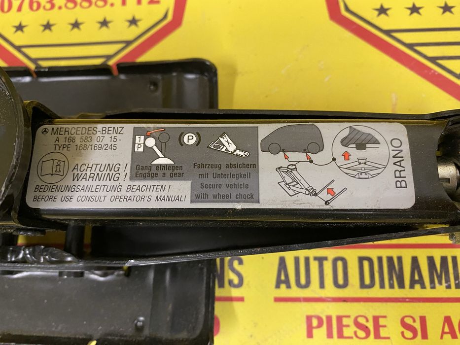 Cric auto original OEM  Mercedes A B Class A168583 07 15