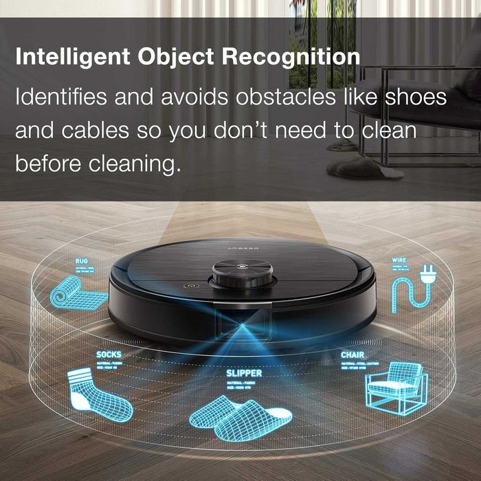 Mop robot cu AI live video Deebot Ecovacs Ozmo T8 AIVI. 66% REDUCERE