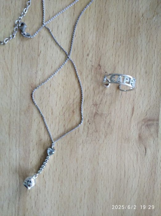 Fossil сребърни бижута, сребърен комплект Capri