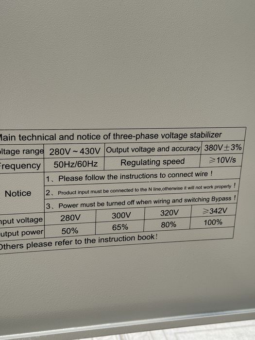 Сотилади Sotiladi/STABILIZATOR ANDELI-TOZA Original SVC-60 kva 380v