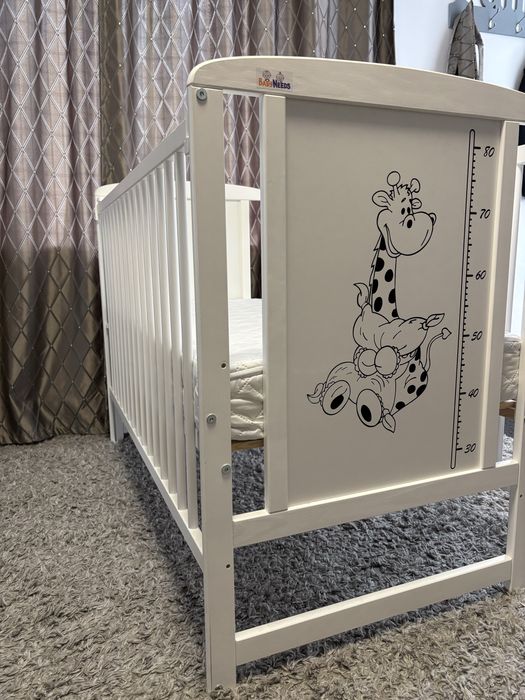 Patut din lemn bebe, 120x60 cm BabyNeeds