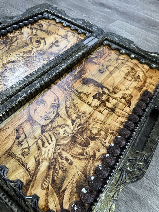 Нарды-шахматы ручной работы