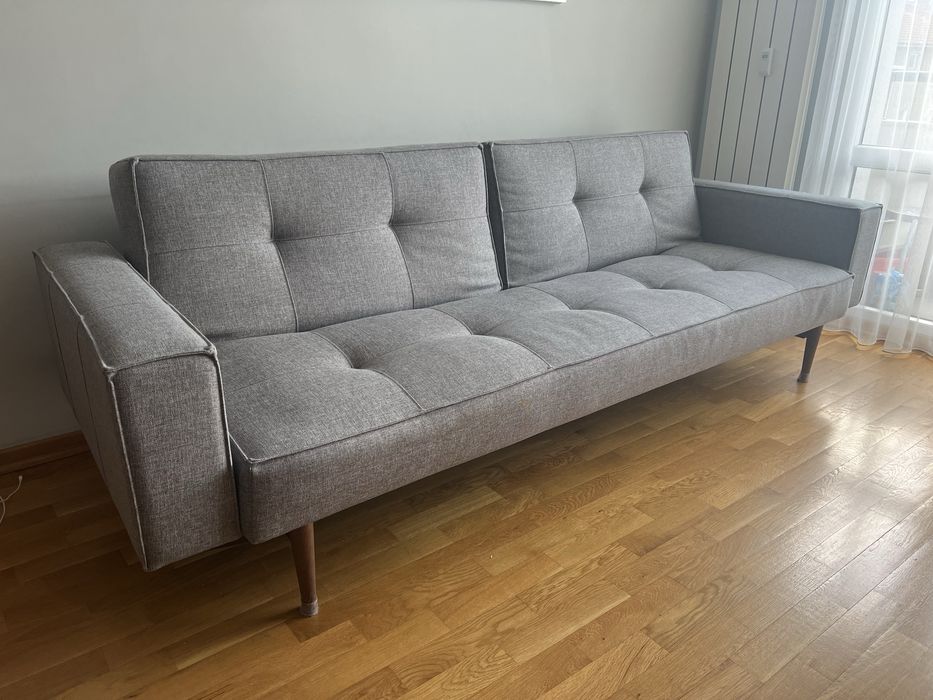 Разтегателен диван Splitback Styletto Light Wood с подлакътници