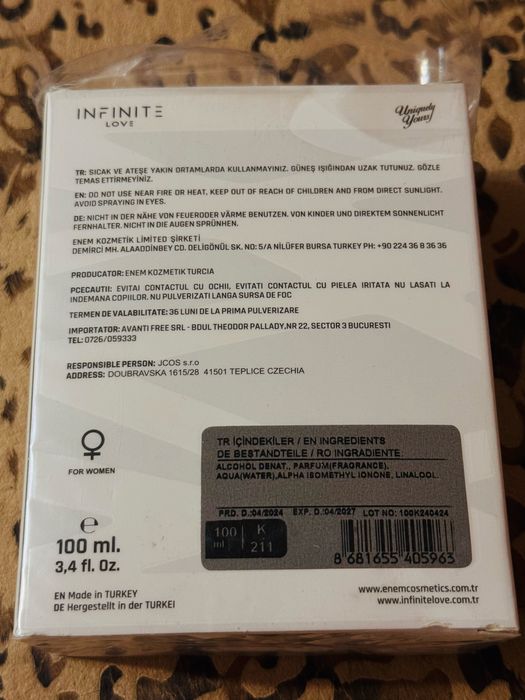 Продам духи Infinite love