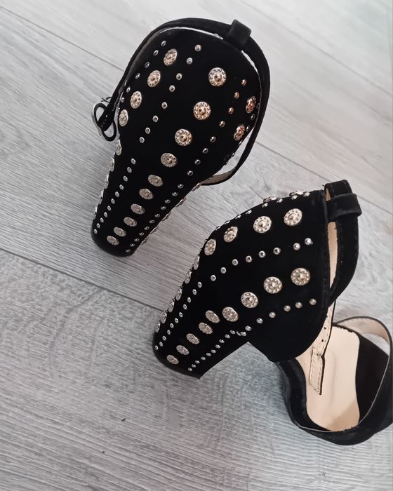 Sandale cu toc Paola Black