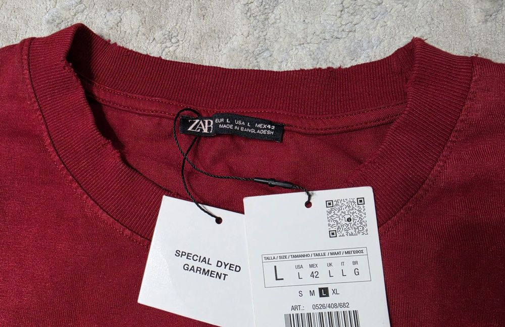 Tricou Zara nou cu eticheta