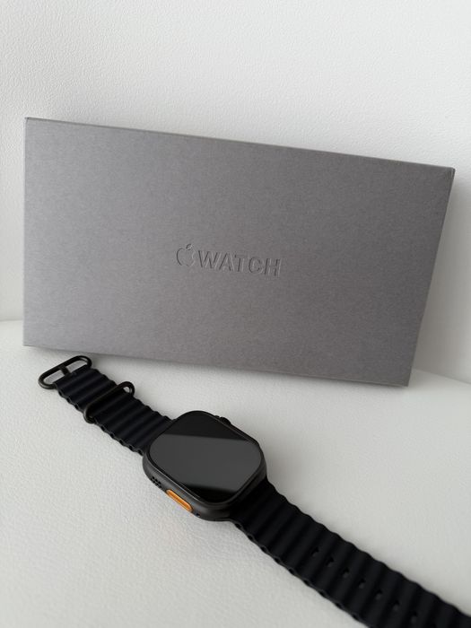 Apple Watch Ultra 3, GPS + Cellular, Carcasa Black Titanium 49mm, Black Ocean Band