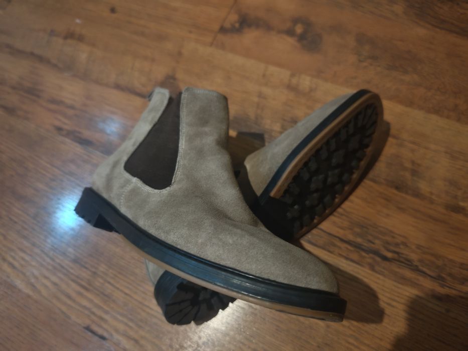 Мъжки боти естествена кожа.