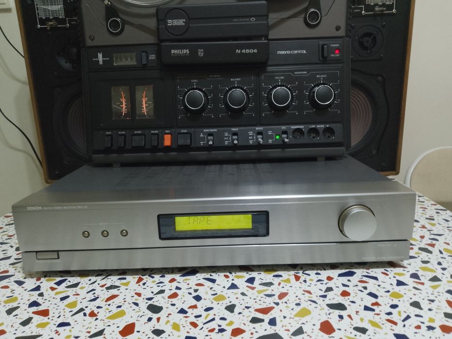 Linie audio! Magnetofon Philips N 4504, Amplituner Denon și Boxe
