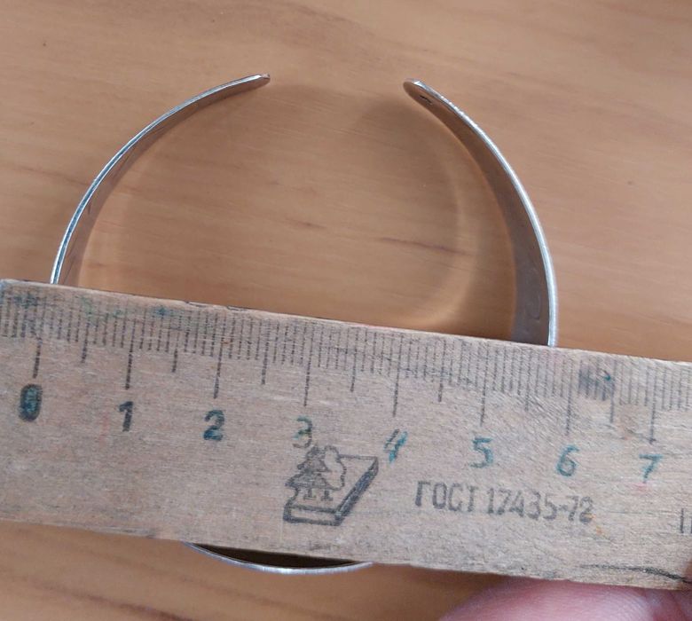 Браслет серебро 925, открытый
