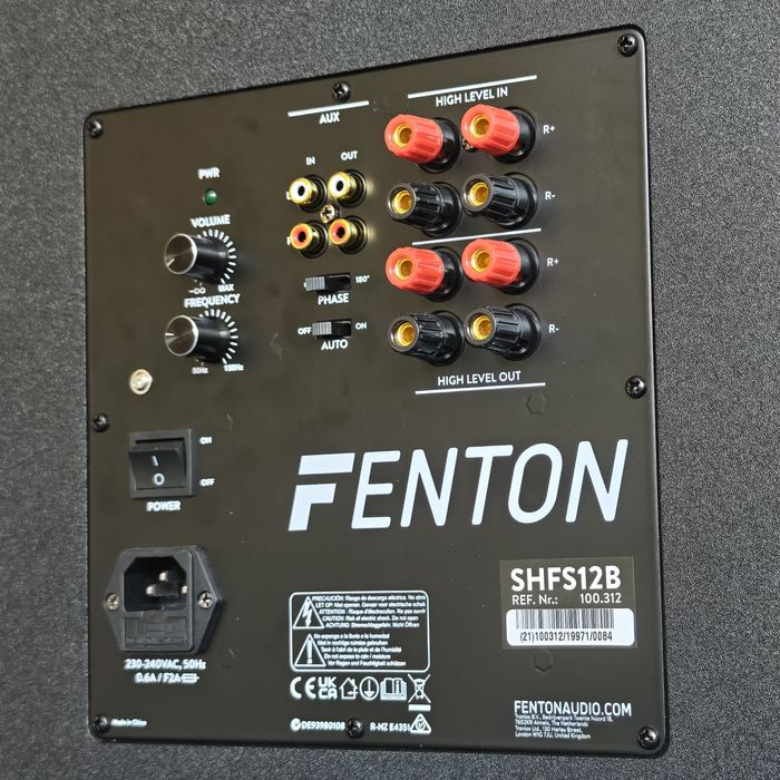Активен субуфер  Fenton SHFS12B 12" черен 150W RMS
