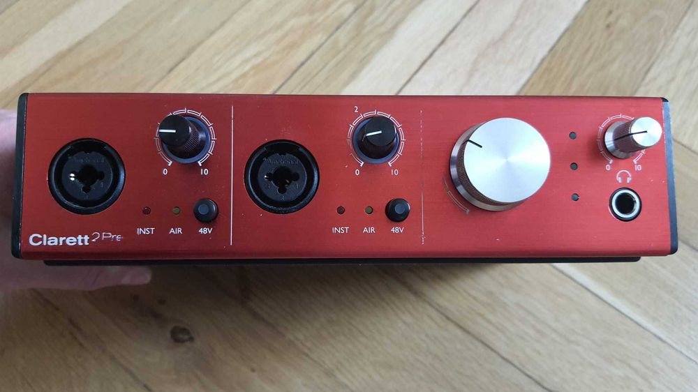 Interfata audio placa de sunet Focusrite Clarett +2 Pre pe firewire