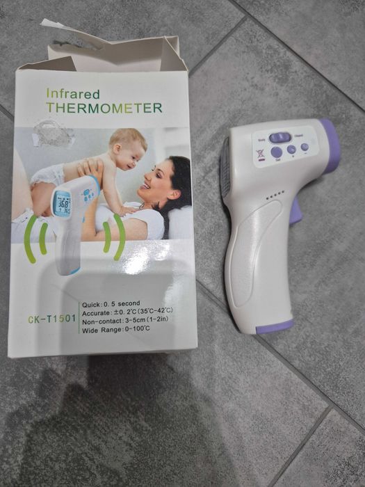 Pistol termometru digital infrarosu copil si adulti nou nefolosit