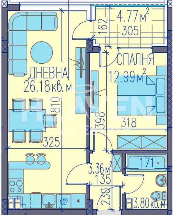 Продава се Двустаен апартамент в Пловдив, Център - 71 кв.м за 1302 €/кв.м - Снимка #7