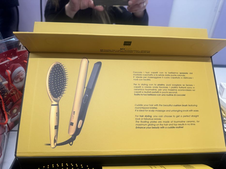 Комплект преса и четка, Labor Pro, керамика/турмалин