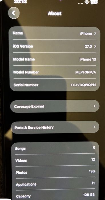 Iphone 13 5g 128GB