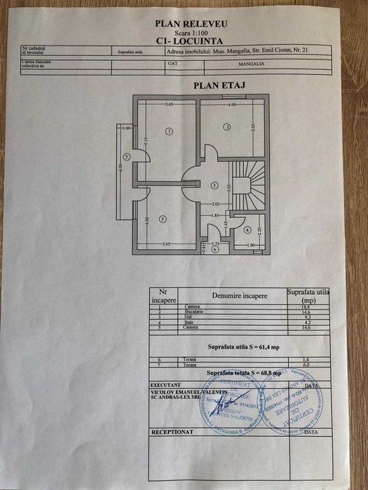 De vanzare Casa P+1 ,  str.Emil Cioran  - MANGALIA  - Teren 500 mp