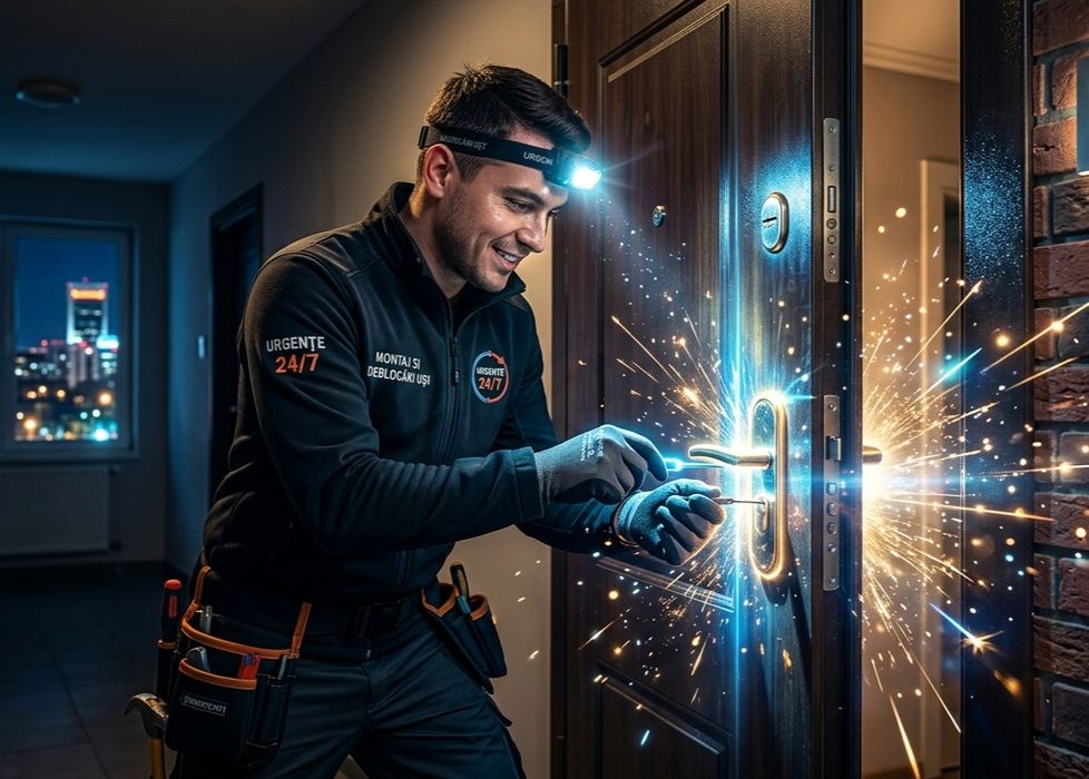 Montaj uși metalice | montaj uși interior |  montaj uși din sticlă | servicii deblocări uși, reparații și reglaje