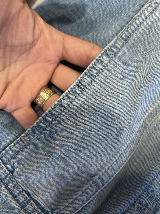 Geacă din denim cu ținte și aplicații