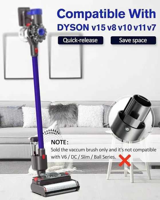 Електрическа почистваща глава за серия Dyson V, липсва контейнер-вода
