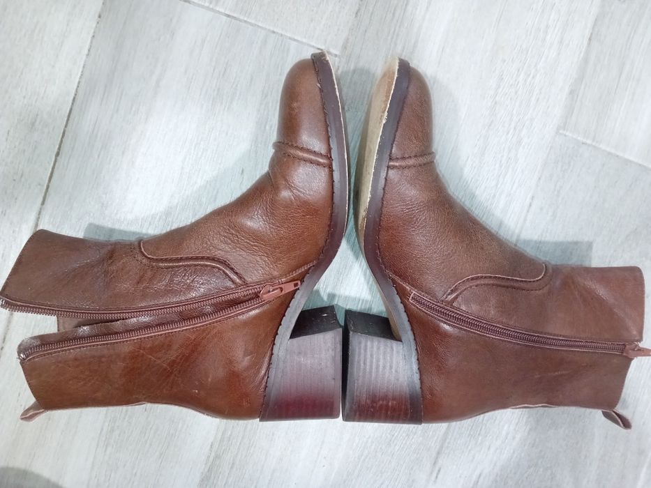 Botine piele naturală interior-exterior