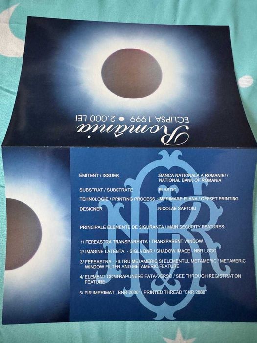 Pt colectionari:
Bancnote de 2000 lei cu eclipsa
Pret: 500 lei neg.