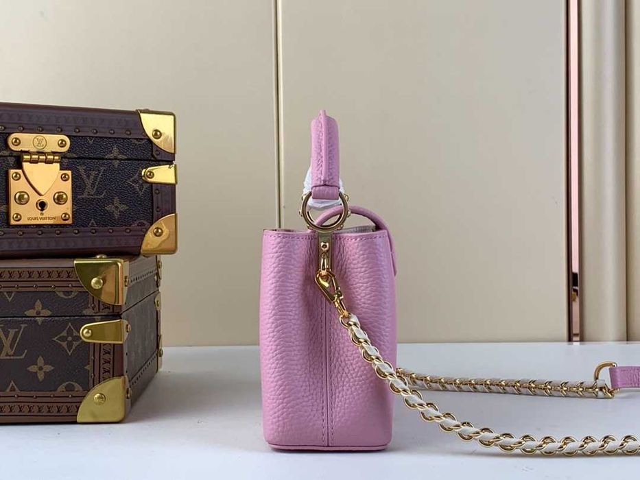 Geanta LV Louis Vuitton Capucines 22 cm, roz, Premium