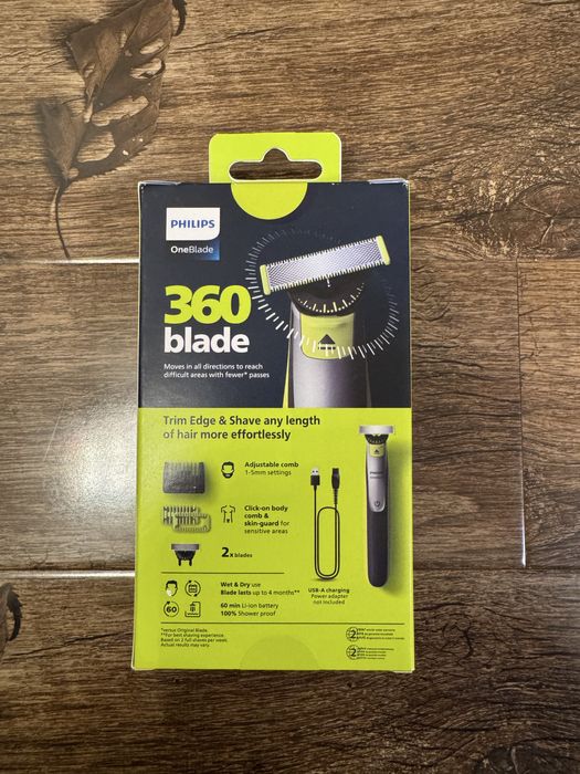 Aparat de barbierit Philips OneBlade 360 nou sigilat original+2 capete
