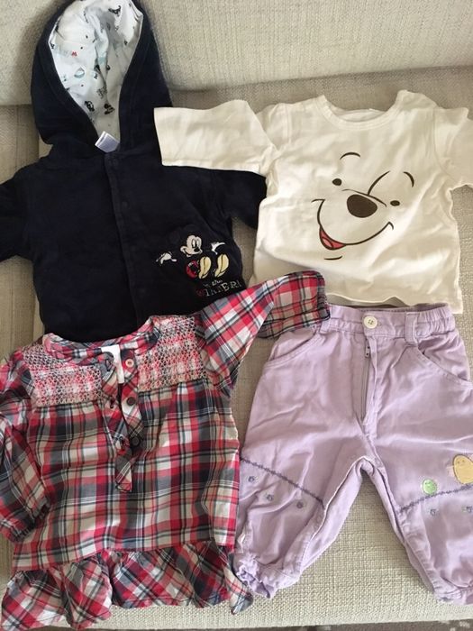 Яке, панталон, блуза и риза за момиче 68 см.